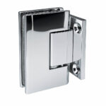 ASD Wall to Glass Hinge Square Profile chrome